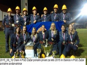 2015_09_12 Člani A PGD Žažar pokalni prvaki za leto 2015 in članice A PGD Žažar pokalne podprvakinje